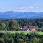 Ferienwohnung Trifts mit Blick auf die Alpen