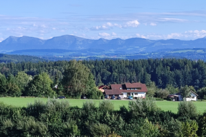 Ferienwohnung Trifts mit Blick auf die Alpen