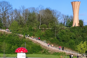 Milchpilz und Turm auf der Landesgartenschau